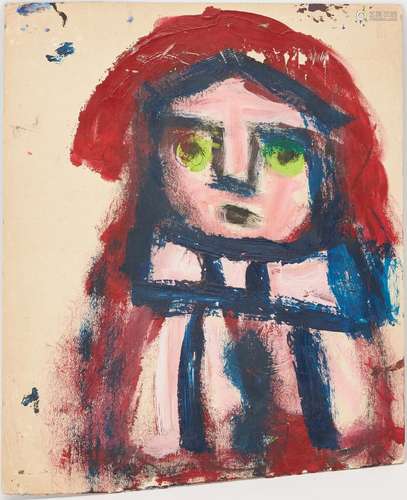 EDDY MUMMA DOUBLE-SIDED OUTSIDER ART PAINTING, FIGURE & ...