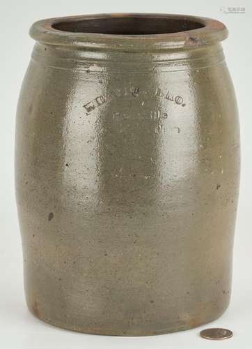 EAST TN STONEWARE PRESERVING JAR, WEAVER BROTHERS