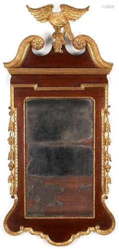 CHIPPENDALE 18TH C. CONSTITUTION MIRROR, EX-ISRAEL SACK