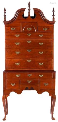 AMERICAN QUEEN ANNE HIGHBOY, POSS. GODDARD-TOWNSEND SCHOOL