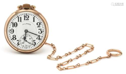 ILLINOIS 60 HOUR BUNN SPECIAL POCKET WATCH