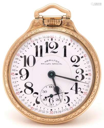 HAMILTON 950B POCKET WATCH, SERIAL S18264