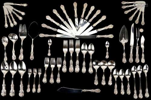 122 PCS. REED & BARTON FRANCIS I STERLING SILVER SILVER ...