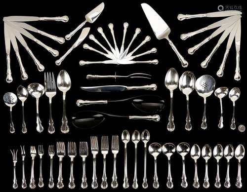 122 PC. TOWLE FRENCH PROVENCIAL STERLING FLATWARE, SERVICE F...