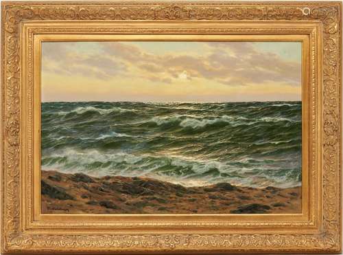 PATRICK VON KALCKREUTH LARGE O/C MARINE LANDSCAPE PAINTING