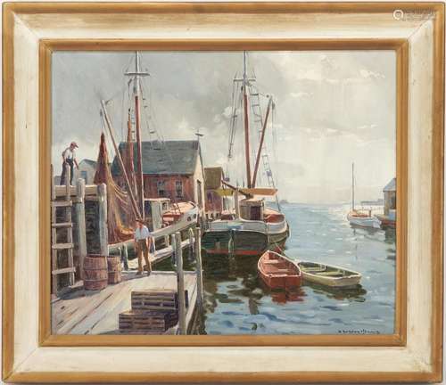 C. GORDON HARRIS O/C RHODE ISLAND MARITIME PAINTING