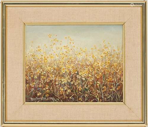 MARION BRYANT COOK O/C, FIELD OF FLOWERS