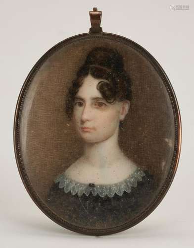 MINIATURE PORTRAIT OF A LADY, POSS. TENNESSEE