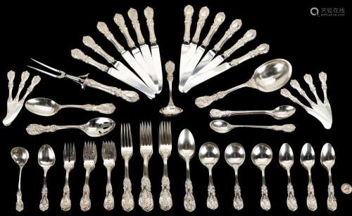 REED & BARTON FRANCIS I STERLING FLATWARE SERVICE FOR 10...