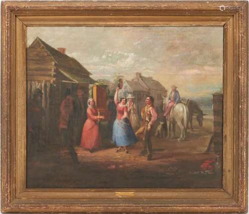 AFTER WILLIAM MOUNT OR CHRISTIAN MAYR, 19TH C. TAVERN SCENE