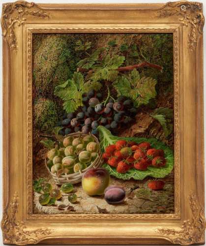 OLIVER CLARE O/C STILL LIFE PAINTING W/ FRUIT