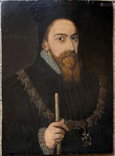 Unbekannter Maler, England, 16. Jh., Portrait von William Ce...