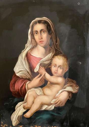 Madonna mit Kind, 19 J., Kopie nach Bartolomé Esteban Murill...