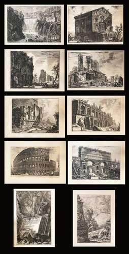 Giovanni Battista Piranesi (1720 Venedig - Rom 1778), 10 Rad...