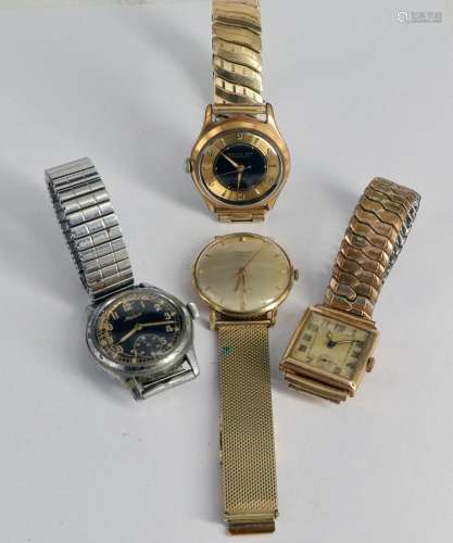Konvolut Herrenarmbanduhren, davon eine in Gold/ collection ...