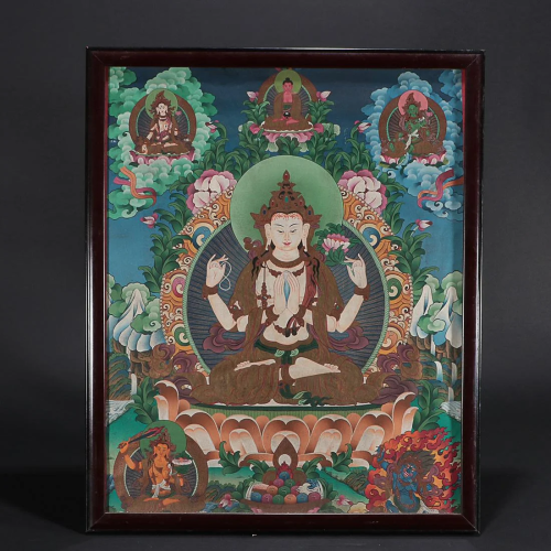 CHINESE THANGKA OF 'BUDDHA'