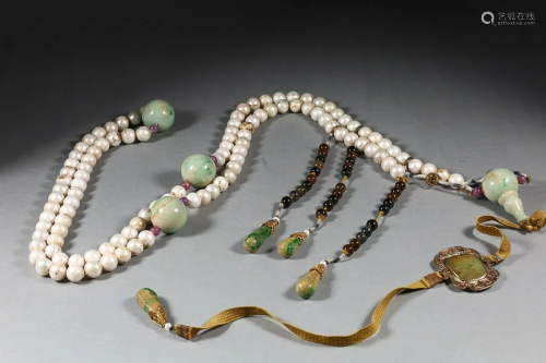 CHINESE PEARL MANDARIN COURT NECKLACE