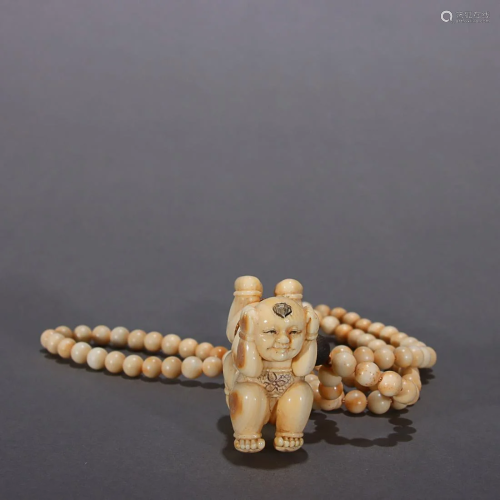 CHINESE RARE MATERIAL BOY-FORM PENDANT