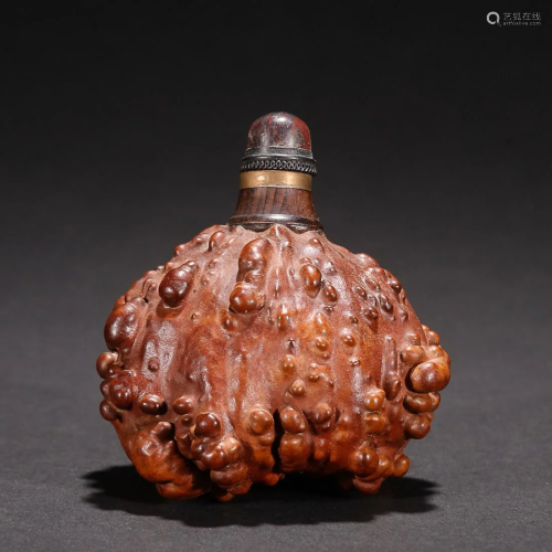 CHINESE CALABASH-WARE SNUFF BOTTLE