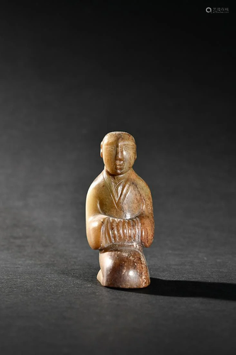 CHINESE ANTIQUE JADE FIGURE