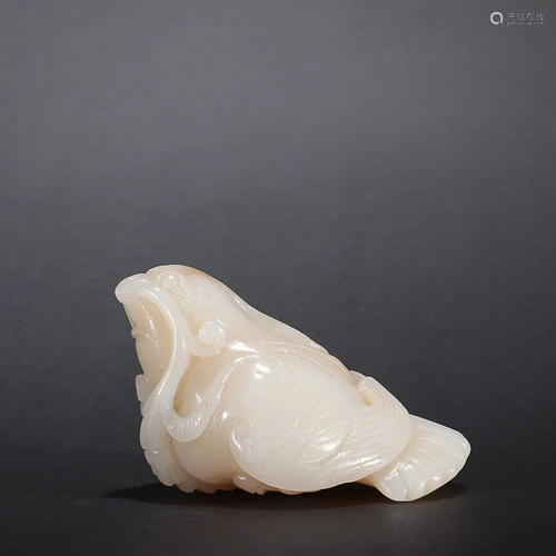 CHINESE HETIAN JADE MAGPIE