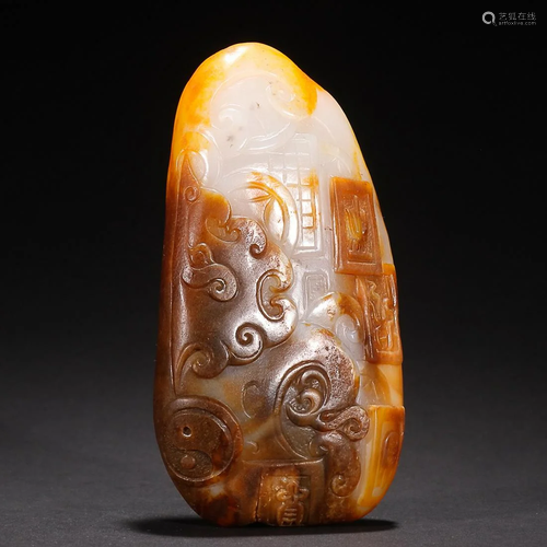 CHINESE HETIAN JADE ORNAMENT