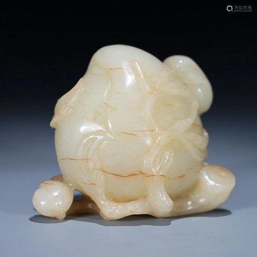 CHINESE HETIAN JADE PEACH