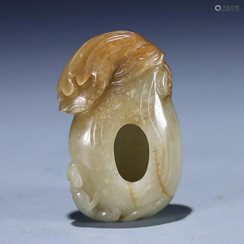 CHINESE HETIAN JADE PURSE