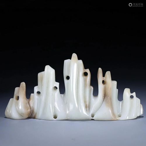 CHINESE HETIAN JADE BRUSHREST