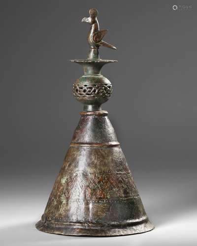 A SELJUK BRONZE CAMEL BELL, PERSIA, 11TH-12TH CENTURY