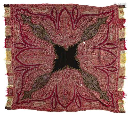 A KASHMIRI SHAWL, KASHMIR, NORTH INDIA LATE 19TH CENTURY