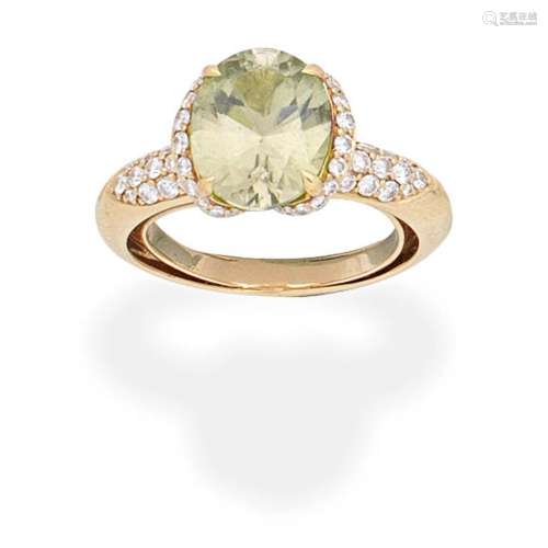 KAT FLORENCE ZULTANITE AND DIAMOND RING