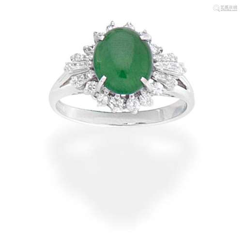 JADE AND DIAMOND RING