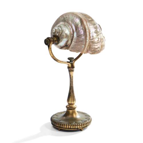 Tiffany Studios Lamp with Conch Shell Shade, New York, New Y...