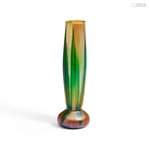 Tiffany Studios Favrile Glass Pulled Feather Vase, New York,...