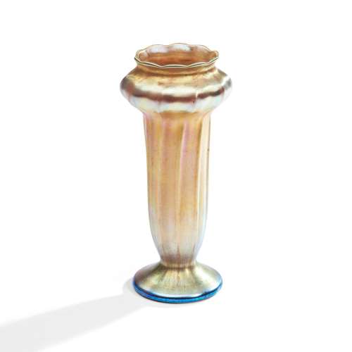 Tiffany Studios Gold Favrile Glass Vase, New York, New York,...
