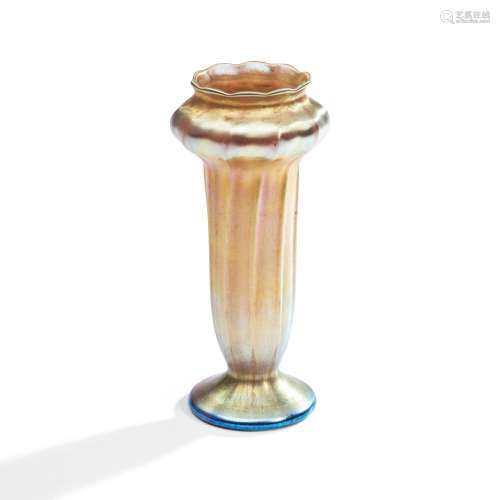 Tiffany Studios Gold Favrile Glass Vase, New York, New York,...