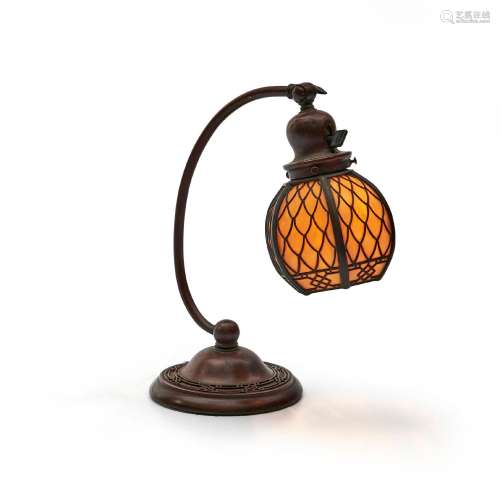 Handel Desk Lamp, Meriden, Connecticut, c. 1910, patinated b...