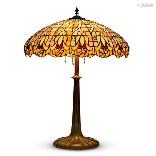 Mosaic Glass Shade Table Lamp, early 20th century, possibly ...