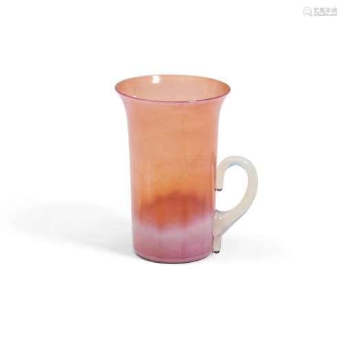 Steuben Oriental Poppy Glass Cup, Corning, New York, early 2...