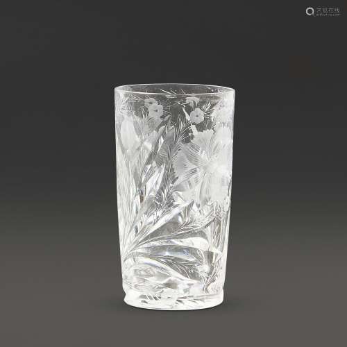 T. G. Hawkes Gravic Glass Tumbler, Corning, New York, early ...