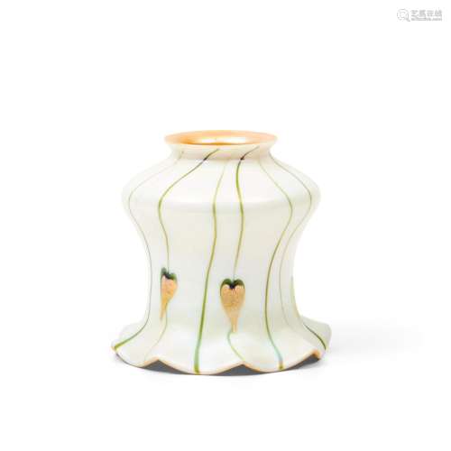 Lustre Art Glass Co. Leaf and Vine Glass Shade, New York, c....