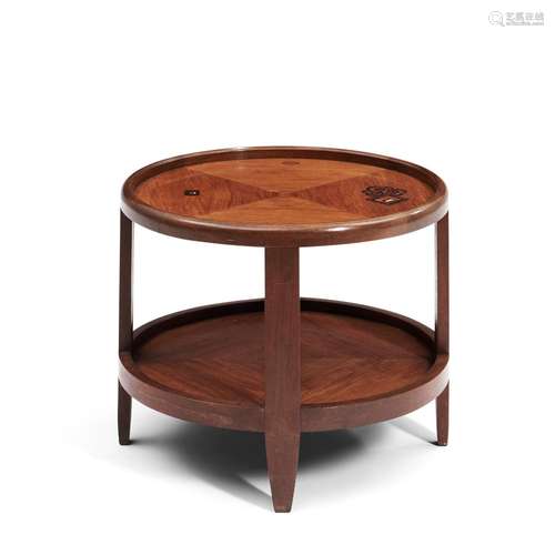 Louis Majorelle (1859-1926) Circular Walnut Table, Nancy, Fr...