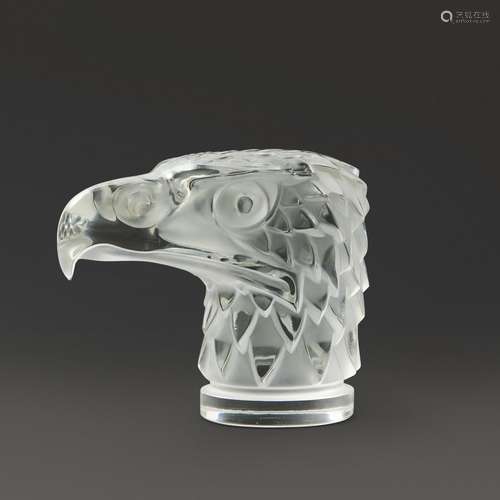 Lalique Crystal Tete d'Aigle Car Mascot, France, designed 19...