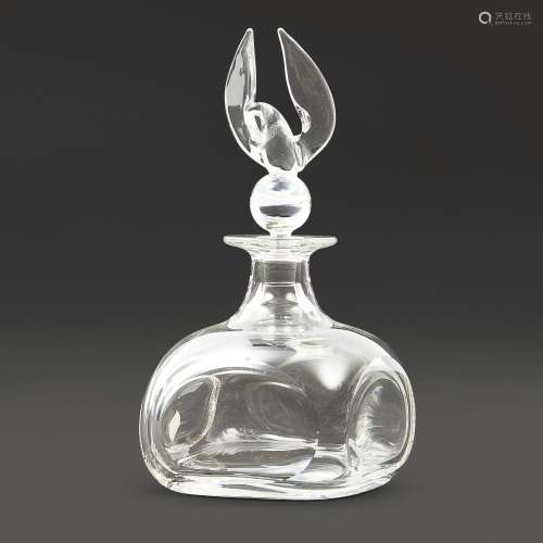 Lloyd Atkins for Steuben Glass Eagle Decanter, Corning, New ...