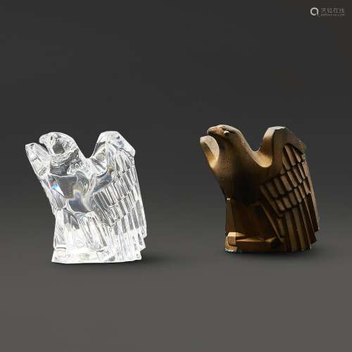 Donald Pollard for Steuben Crystal American Eagle with Mold,...