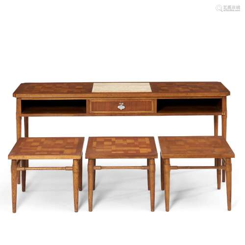 Lane Furniture Console and Three Side Tables, Altavista, Vir...