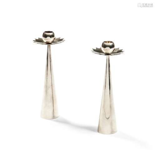 Pair of International Silver Sliver Plate Candlesticks,  Ind...