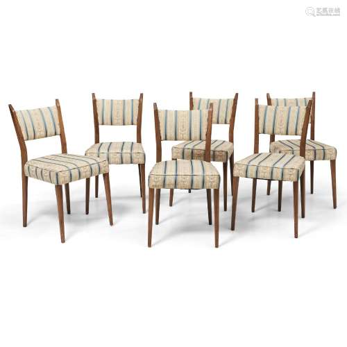 Six Paul McCobb (1917-1969) for Calvin Furniture Side Chairs...