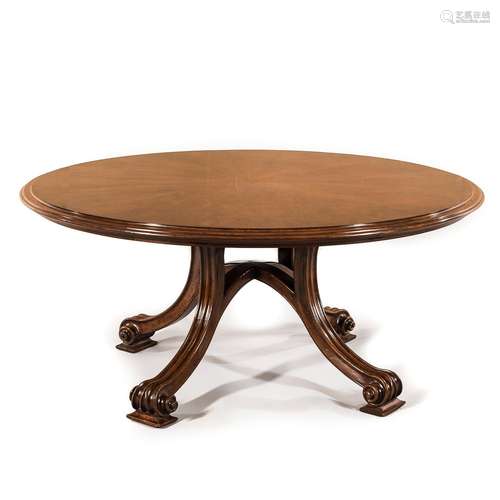 Therien Studio Volute Mahogany and Mahogany-veneer Dining Ta...